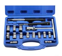 Strumento di riparazione del motore Set T-Handle per meccanici (17 PCS) | 13 teste di precisione, acciaio ad alto tenore di carbonio, rimuove il carbonio, ripristina la guarnizione