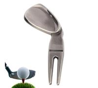 Strumento di riparazione divot - design per risparmiare spazio. Marcatore divot del campo, impugnatura non slip, club da golf multifunzionale | Strumento di riparazione del tappeto erboso per