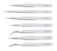 Strumento di riparazione elettronico 1pc pinzette antistatiche in acciaio inossidabile per compiti di precisione (ST-16)