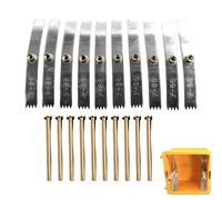 Strumento Di Riparazione Per Scatole Elettriche,Kit Di Strumenti Da 10 Pezzi - Riparatore Di Scatola Nascosta Con Denti | Per Ristrutturazione Domestica Manutenzione Impianto Elettrico