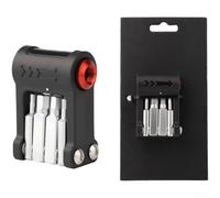 Strumento di riparazione portatile multifunzione 9 in 1 con ugello di gonfiaggio e chiave esagonale per compatibilità con valvola della bicicletta