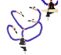 Strumento di saldatura di terza mano, supporto per PCB a 4 bracci flex | Supporto per PCB, quattro bracci che aiutano le mani, artigianato, stazione manuale che aiutano con 4 braccia flessibili e a