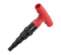 Strumento di sbavatura per tubi in rame, strumento per smussatura interna, adatto per tagliatubi girevoli a cricchetto multistrato da 1,5-3,2 cm, 4 in 1, per calibrazione di precisione, tubi in PVC