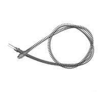 Strumento di sblocco dei tubi con testa a molla regolabile per cucina, bagno, fogna, pavimento, tubi, vasca da doccia, pulizia di scarico elettrico, trapano elettrico pronto (A)