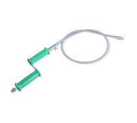 Strumento di sblocco dello scarico in acciaio zincato, efficiente strumento di rimozione degli intasamenti da 10 mm per curve a 45 ° e 90 ° tubi di scarico per WC docce scarichi a pavimento attacco