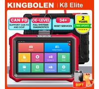 Strumento di scansione bidirezionale Kingbolen K8 Elite 2025, oltre 34 servizi, codifica ECU, scanner diagnostico completo del sistema, supporto CANFD e DoIP, FCA