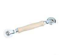 Strumento di schermo della finestra Nylon Roller Steel Hook Wood Handle (B) | Rullo in nylon ispessito, cuscinetti in acciaio inossidabile, rotolamento liscio, costruzione, facile montaggio dello schermo