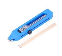 Strumento di scriba con calibro contorno Duplicatore Strumento di misurazione della forma irregolare per progetti di impianti idraulici carpenteria blu in plastica blu 220mm