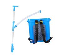 Strumento di semina Spandiconcime manuale da 25 litri, strumento per la semina del giardino, spruzzatore di fertilizzanti, spandiconcime multifunzione per prato(Height Adjustable)