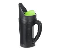 Strumento di semina Spanditore di semi portatile Seminatrice manuale per prato Dimensioni di apertura regolabili Fertilizzante per prato fino a 80 once per sale e ghiaccio