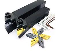 Strumento di separazione del tornio 10 pezzi KNUX160405R inserti in carburo sono utilizzati per installare DKJNR2020K16 DKJNR2525M16 portautensili per tornio 20 mm 25 mm DKJNR Set di utensili per