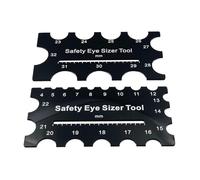Strumento di sicurezza - 2 pezzi guida di misurazione per uncinetto, righello di dimensioni da 4 mm a 32 mm, forniture per la creazione di giocattoli per bambole | Strumenti di precisione per hobby