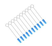 Strumento di Silenziamento per Accordatura del Pianoforte, Uso Flessibile Sordina per Accordatura in Gomma 10PCS Design Ad Anello con Manico in Metallo di Dimensioni Compatte per la Riparazione di