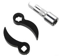 Strumento di smontaggio a semicerchio per assali a corno costruito in acciaio al carbonio con principio di leva per l'affidabilità dell'officina (E)