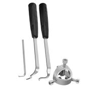 Strumento di smontaggio della ruota dei venti Estrattore Rimozione della ventola Sterzo pulito a mano Rimozione in acciaio argento Accessori per le mani Strumento ergonomico Maniglia