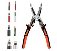 Strumento di snudatura di filo elettrico, pinza di taglio filo e spelatura cavo manuale, strumento ergonomico per cavi elettrici, fai da te, manutenzione del motore e uso