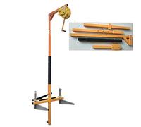 Strumento di sollevamento AC for installazione unità esterna del condizionatore d'aria, staffa + set argano manuale, gru di sollevamento pieghevole con oscillazione laterale CAIHUA (Color : 5hp enhan