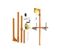 Strumento di sollevamento del condizionatore d'aria con paranco manuale dell'argano, gru di installazione dell'unità A/C, capacità 150 kg, portata 25 m