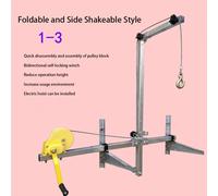 Strumento di sollevamento dell'aria condizionata Staffa di sollevamento della gru a manovella manuale Gruppo verricello manuale Macchina di sollevamento del condizionatore d'aria