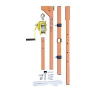 Strumento di sollevamento manuale per montaggio a C, 10/15/20 m, paranco pieghevole regolabile, installazione efficiente del condizionatore d'aria, corda da 10 metri inclusa