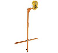 Strumento di sollevamento per l'installazione del condizionatore d'aria, staffa rimovibile e verricello manuale, set completo per facili installazioni AC all'aperto