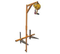 Strumento di sollevamento per l'installazione del condizionatore d'aria, verricello autobloccante + staffa, attrezzatura di smontaggio ad alta quota, staffe resistenti a 5PH + argano da 20 m per