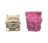 Strumento di stampaggio per fioriere in silicone per realizzare contenitori per piante a forma di cane stampi per vasi di fiori in morbido silicone