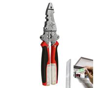 Strumento di strip, pulitore di filo professionale,Spina del cavo multifunzionale - Lo strumento di accorciamento del filo preciso pieghevole funziona per elettronica, elettrica, automobilistica