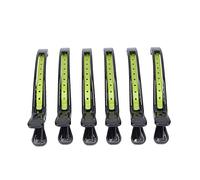 Strumento di styling set di clip professionisti per taglio di capelli clip di sezionamento salone portatile non slip manico per pazzia (Nero e verde)