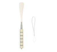 Strumento di supporto per scarpe in metallo allungabile lunghezza regolabile 28-70 cm lungo calzascarpe sollevatore per anziani gravidanza corno con design, F, Taglia unica