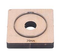 Strumento di taglierina in pelle Cheotime, cuoio in pelle Die a forma di punzone artigianale Craft Strumento 70 mm diametro Punch tagliata per la gomma di carta Craft