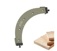 Strumento di taglio ausiliario ausiliario Curved Chample - Grande set di modelli d'angolo in legno | Guida al routing dei bordo interno ed esterno per mobili fai -da -te, mobile, tabletop, miglioramen