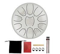 Strumento Di Tamburo Della Lingua In Acciaio, 6 Pollici 11 Note Percussioni Kit Di Strumenti Tamburo Del Serbatoio, Con Borsa, Libro Musicale E Mazze For La Meditazione Educazione Musicale