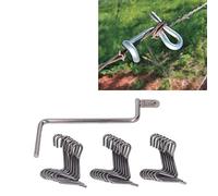 Strumento di Tensionamento del Filo di Recinzione, Tenditore del Filo di Recinzione, Strumenti per Recinzione di Filo Spinato per Recinzione di Filo Metallico a Serraggio Rapido 20 PCS Manico di