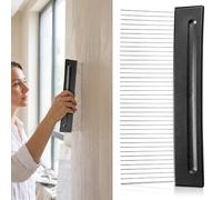 Strumento di Texture per Pareti in Acciaio Inox, Pettine Verticale | Progetti Decorativi Fai e Arte Murale Professionale, Plastico Nero, Finitura Pulita