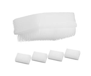 Strumento di Training Sensoriale 5 Pezzi Plastico e Sponge Bianco | Attività di Brushing Sensoriale, per Bambini e Genitori, Supporto Coordinazione e Cognizione