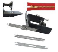 Strumento di traino con cerniera - Zipper Jig a doppia testa, pratico strumento di cerniera per sartoria, negozio di abbigliamento, casa, con cerniera, per il cucito
