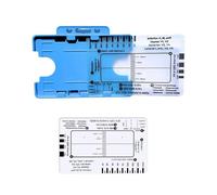 Strumento di valutazione dell'elettrocardiogramma 7 Step Ruler Card per ospedali cliniche Professionisti sanitari e studenti di medicina Valutazione della salute del cuore
