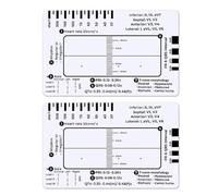 Strumento di valutazione dell'elettrocardiogramma 7 Step Ruler Card per ospedali cliniche Professionisti sanitari e studenti di medicina Valutazione della salute del cuore