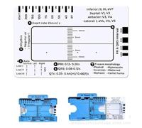 Strumento di valutazione dell'elettrocardiogramma 7 Step Ruler Card per ospedali, cliniche, professionisti sanitari e studenti di medicina, strumento per elettrocardiogramma clinico