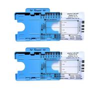 Strumento di valutazione dell'elettrocardiogramma 7 Step Ruler Card per ospedali, cliniche, professionisti sanitari e studenti di medicina, strumento cardiaco