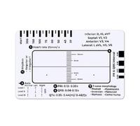 Strumento di valutazione dell'elettrocardiogramma 7 Step Ruler Card per ospedali, cliniche, professionisti sanitari e studenti di medicina