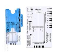 Strumento di valutazione dell'elettrocardiogramma 7 Step Ruler Card per ospedali, cliniche, professionisti sanitari e studenti di medicina, strumento per elettrocardiogramma clinico