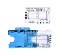 Strumento di valutazione dell'elettrocardiogramma 7 Step Ruler Card per ospedali, cliniche, professionisti sanitari e studenti di medicina, strumento cardiaco