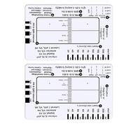 Strumento di valutazione dell'elettrocardiogramma 7 Step Ruler Card per ospedali, cliniche, professionisti sanitari e studenti di medicina, strumento cardiaco