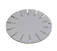 Strumento di valutazione in metallo sapientemente realizzato per linee elettriche da 2 mm e cavo musicale Controllo delle letture affidabili Calibro del diametro della stringa in metallo