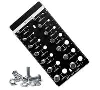 Strumento di Verifica per Filettature Bulloni, Guida Identificazione Professionale, Strumento per Identificazione Bulloni e, Per Riparazione Auto Lavorazione Falegnameria Manutenzione Camion Tubi