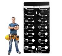 Strumento di Verifica per Filettature Bulloni - Identificatore Misuratore | Rilevatore Dimensioni Filetti - Per Riparazione Auto Lavorazione Falegnameria Manutenzione Camion Tubi