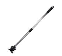 Strumento di Zappa da Giardino, 2 su 1 Strumento di Giardinaggio Coltivatore e Coltivazione con Manico Lungo Regolabile, Dutine Pesante 5 Tini Rastrella per Piantagione