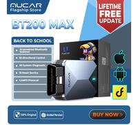 Strumento diagnostico auto MUCAR BT200 MAX AI OBD2 Bluetooth Scanner CANFD con test attivo, 15 funzioni di reset, diagnosi completa del sistema per tutte le auto, aggiornamenti gratuiti a vita.